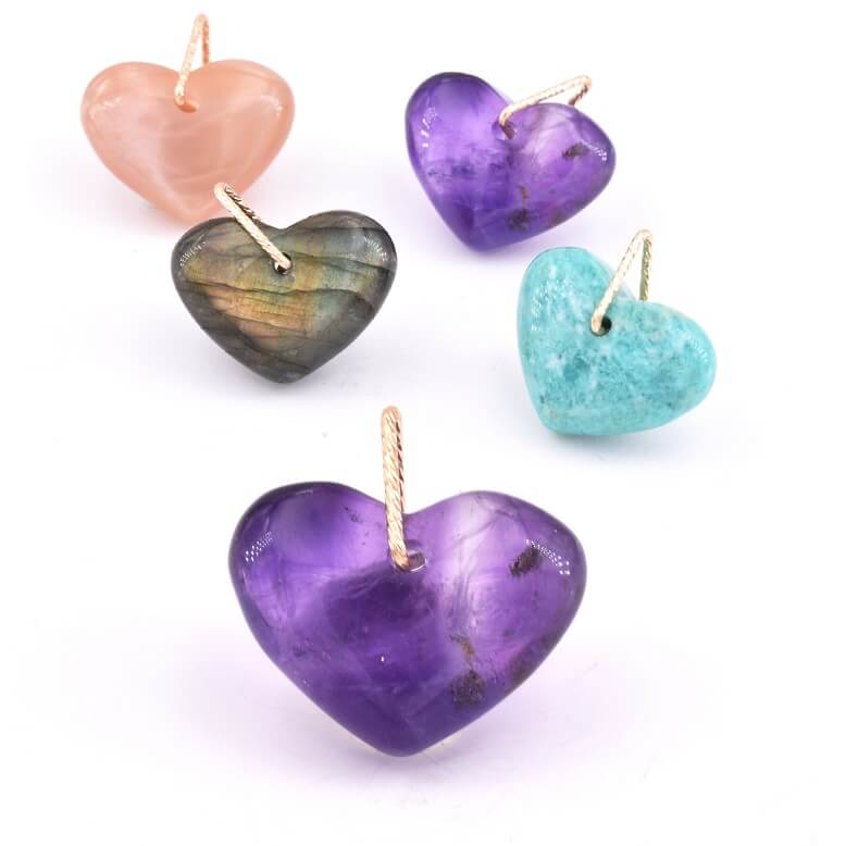 Perles et Pendentifs Coeur