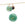 Vente au détail Pendentif aventurine verte 12mm signe astrologique Sagittaire - Trou: 1mm (1)