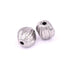 Perle ovale rainurée en acier inoxydable 8x6mm - Trou: 1.5mm (1)