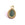 Grossiste en Pendentif goutte acier inoxydable doré et cabochon jade vert 15x10mm (1)