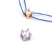 Chatons zircon cube monté argent 925 rhodié 4mm - Trou 1.2mm (1)