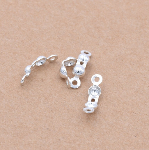 Cache noeud en argent 925 - 13x3 mm - trou : 1mm (4)