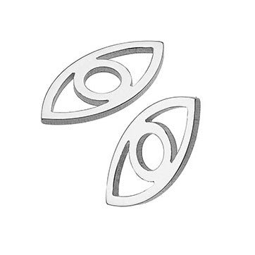 Augen-Charm-Verbinder aus Sterlingsilber 925 – 10 x 5 mm (2)