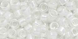 Achat cc1030 - AIKO Toho Beads 11/0 tube White-Lined Crystal (2g)