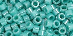 Kaufen Sie Perlen in der Schweiz cc132- AIKO Toho Beads 11/0 tube Opaque Turquoise Luster (2g)