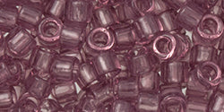 Kaufen Sie Perlen in der Schweiz cc6- AIKO Toho Beads 11/0 tube Transparent Lt Amethyst (2g)