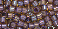 Achat cc926 - AIKO Toho Beads 11/0 tube Opaque Lavender Lt Topaz (2g)