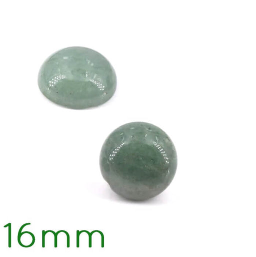 Kaufen Sie Perlen in der Schweiz Runder Cabochon Grüner Aventurin - 16mm (1)