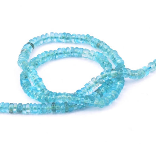 Achat Perle rondelle en Apatite 4x1-3mm (1 Fil-33cm)