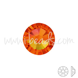 Achat Strass à coller Swarovski 2088 flat back fireopal ss16-3 9mm (60)