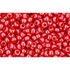 cc125 - perles de rocaille Toho 11/0 opaque lustered cherry (10g)