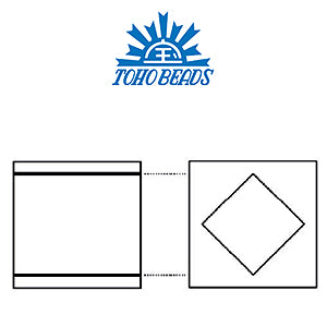 cc82 - Toho cube perlen 4mm metallic nebula (10g)