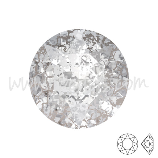 Kaufen Sie Perlen in der Schweiz Swarovski 1088 xirius chaton crystal silver patina effect 6mm-ss29 (6)