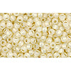 cc2125 - perles de rocaille Toho 11/0 silver lined milky light jonquil (10g)