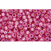 cc2107 - Toho rocailles 2.2mm silver lined milky hot pink (10g)